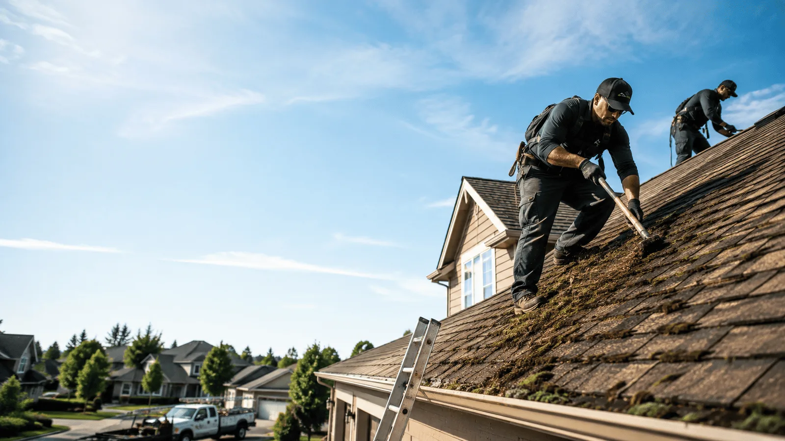 Roof Moss Removal in Round Mountain, CA near me